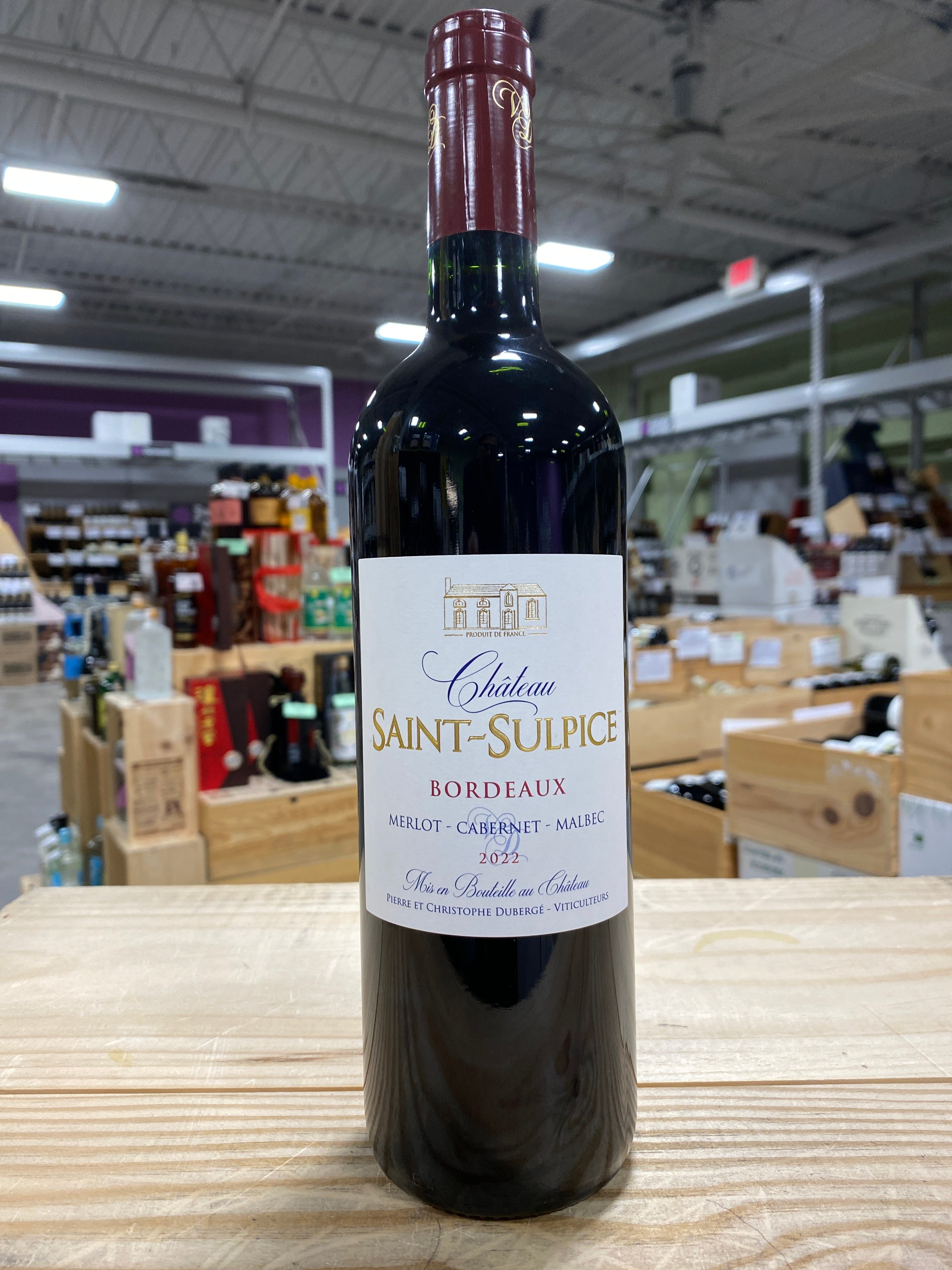サラン SALINS 葡萄レリーフ Château Saint-Sulpice Rouge Bordeaux, France – Bin Ends Great