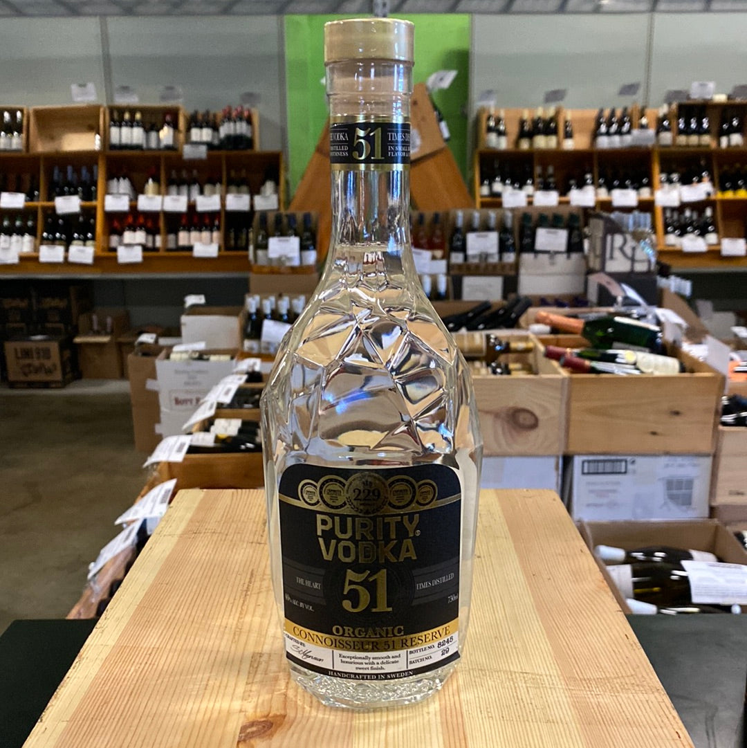 Purity Vodka Connoisseur 51 Reserve Vodka - Sweden