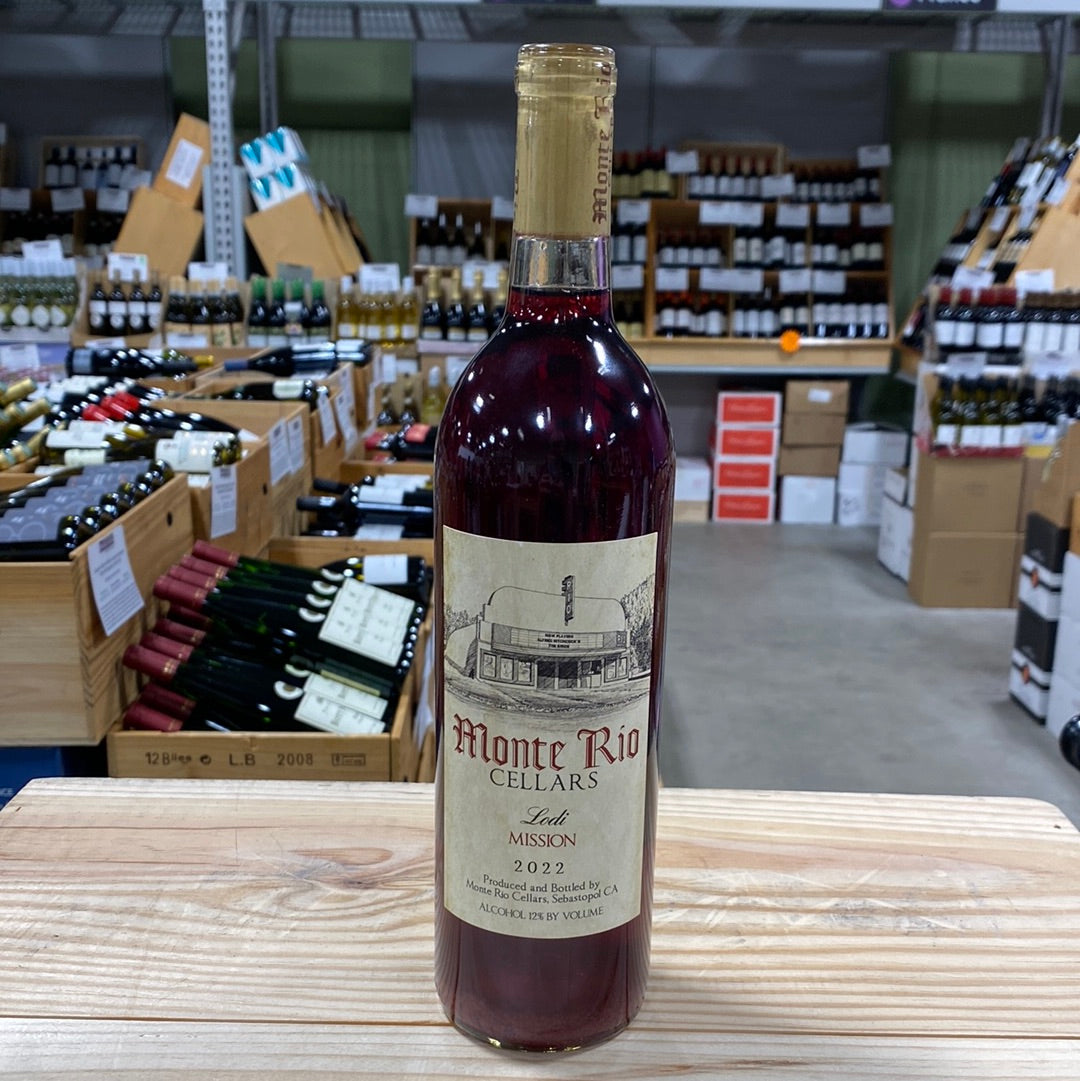 Monte Rio Cellars Mission Lodi, CA – Bin Great Wine