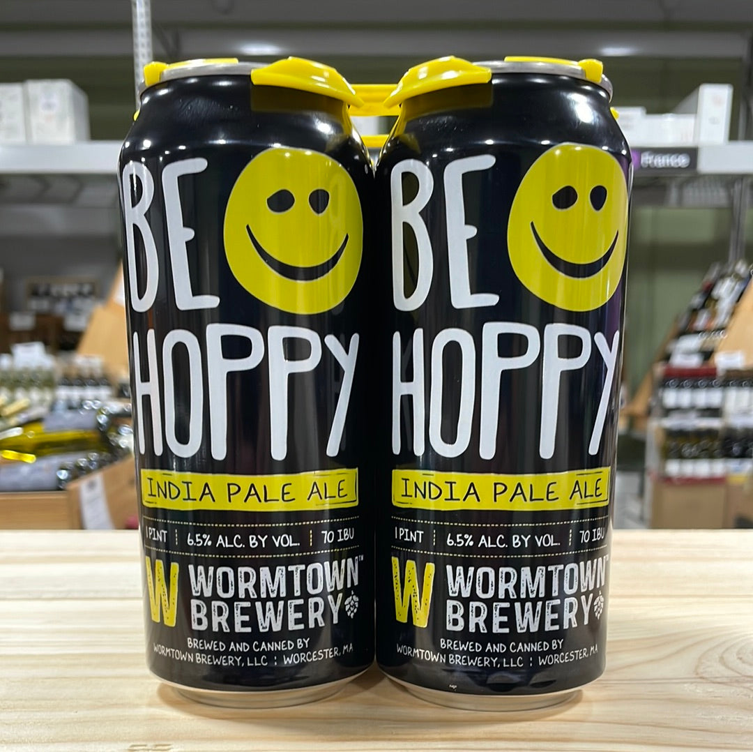 Wormtown Be Hoppy 16 oz 4pk can