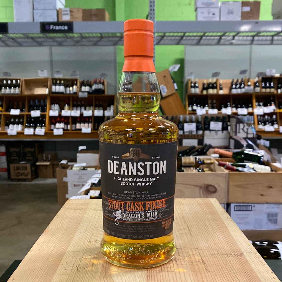 Deanston Dragon's Milk Stout Cask Finish Highland Single Malt Scotch Whisky – Scotland (50.5% ABV)