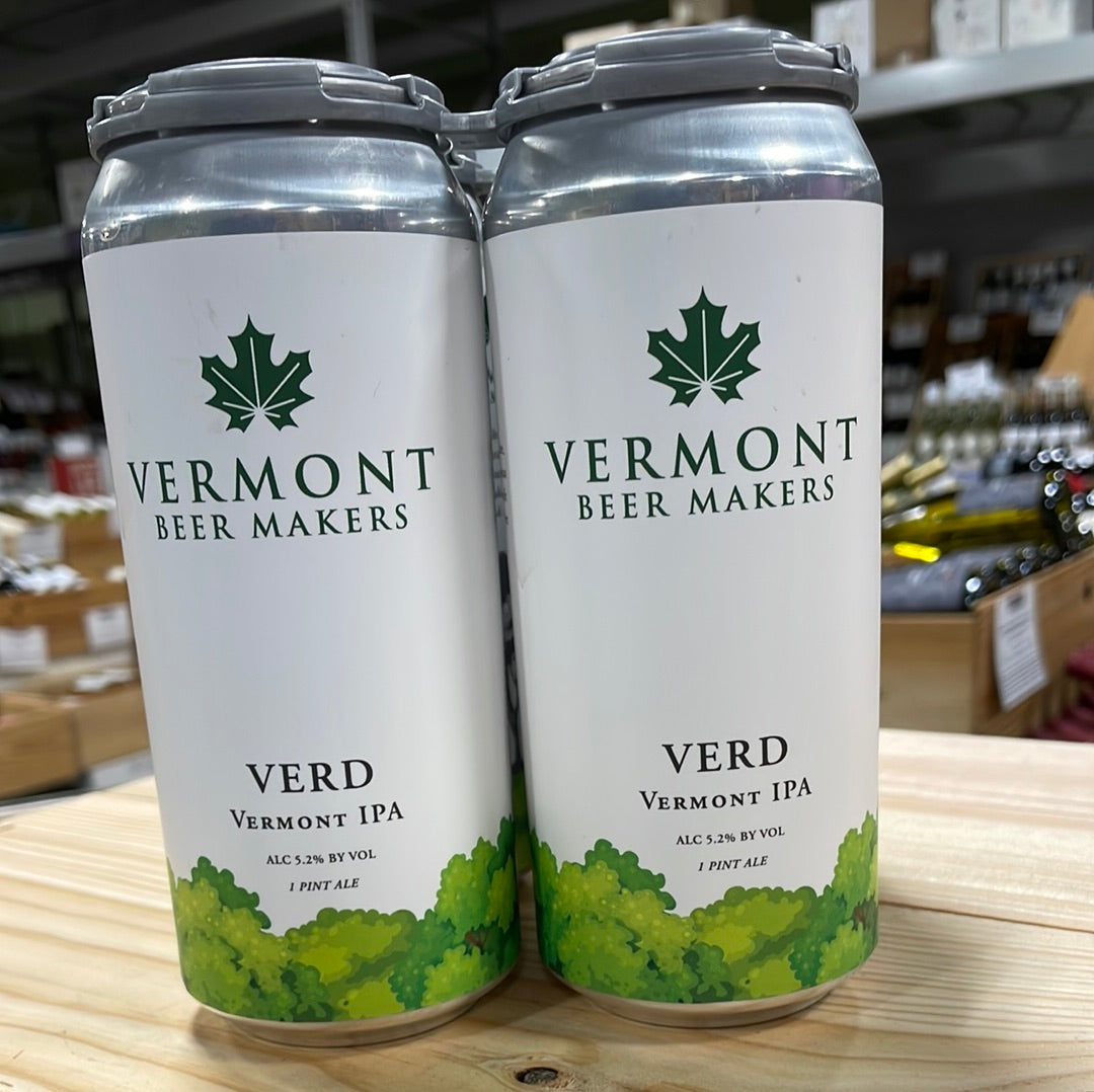 Vermont Beer Makers Verd IPA 4pk Cans