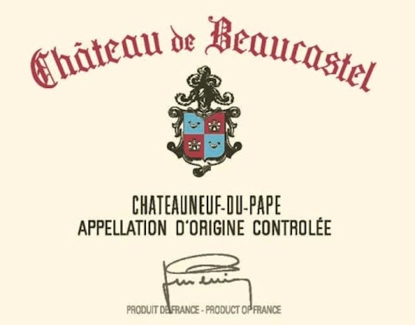 Château de Beaucastel Châteauneuf-du-Pape Southern Rhone Valley, France (Pre-Arrival Order)