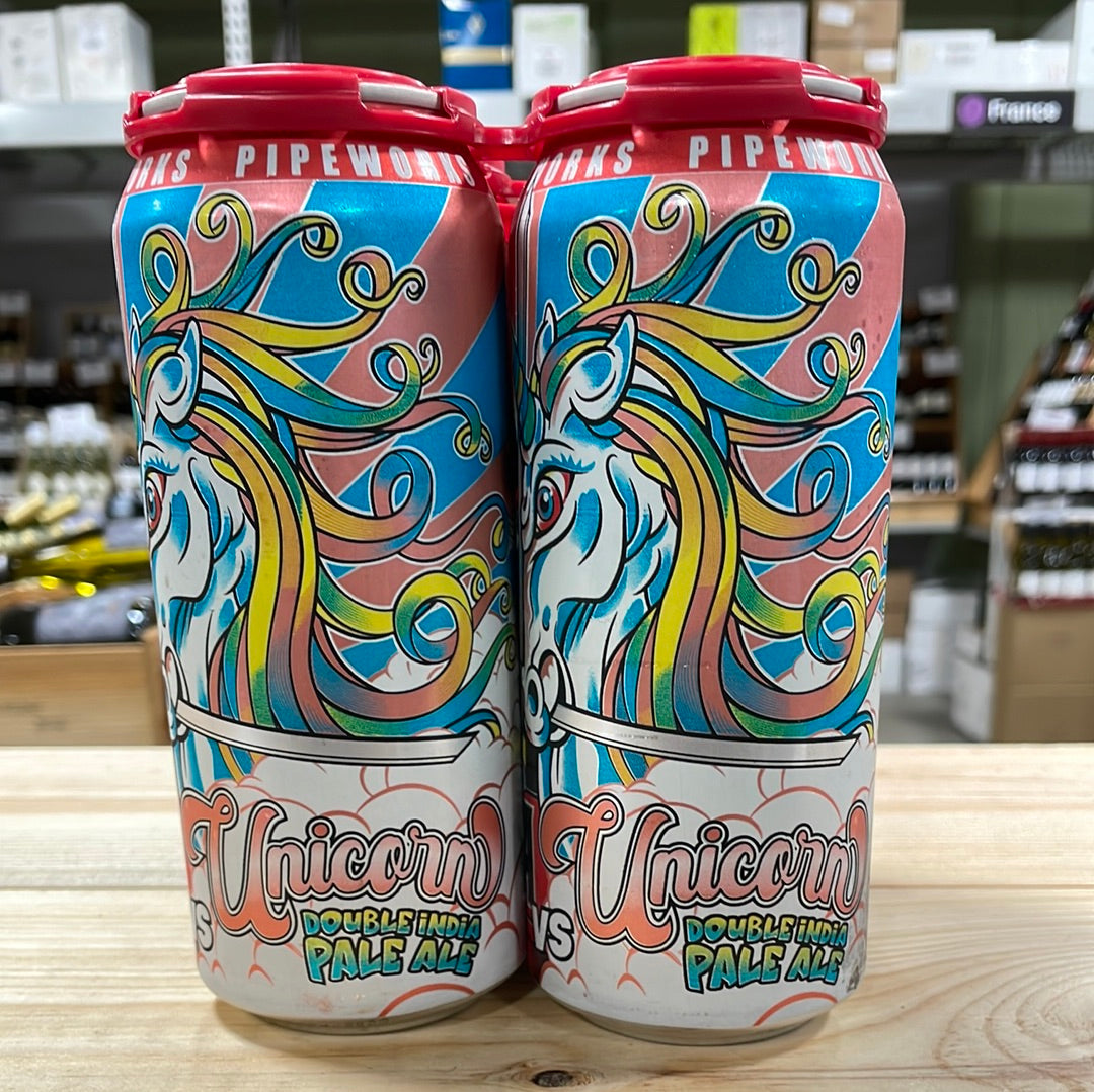 Pipeworks Ninja VS. Unicorn DIPA 4pk Cans – Bin Ends Great Wine
