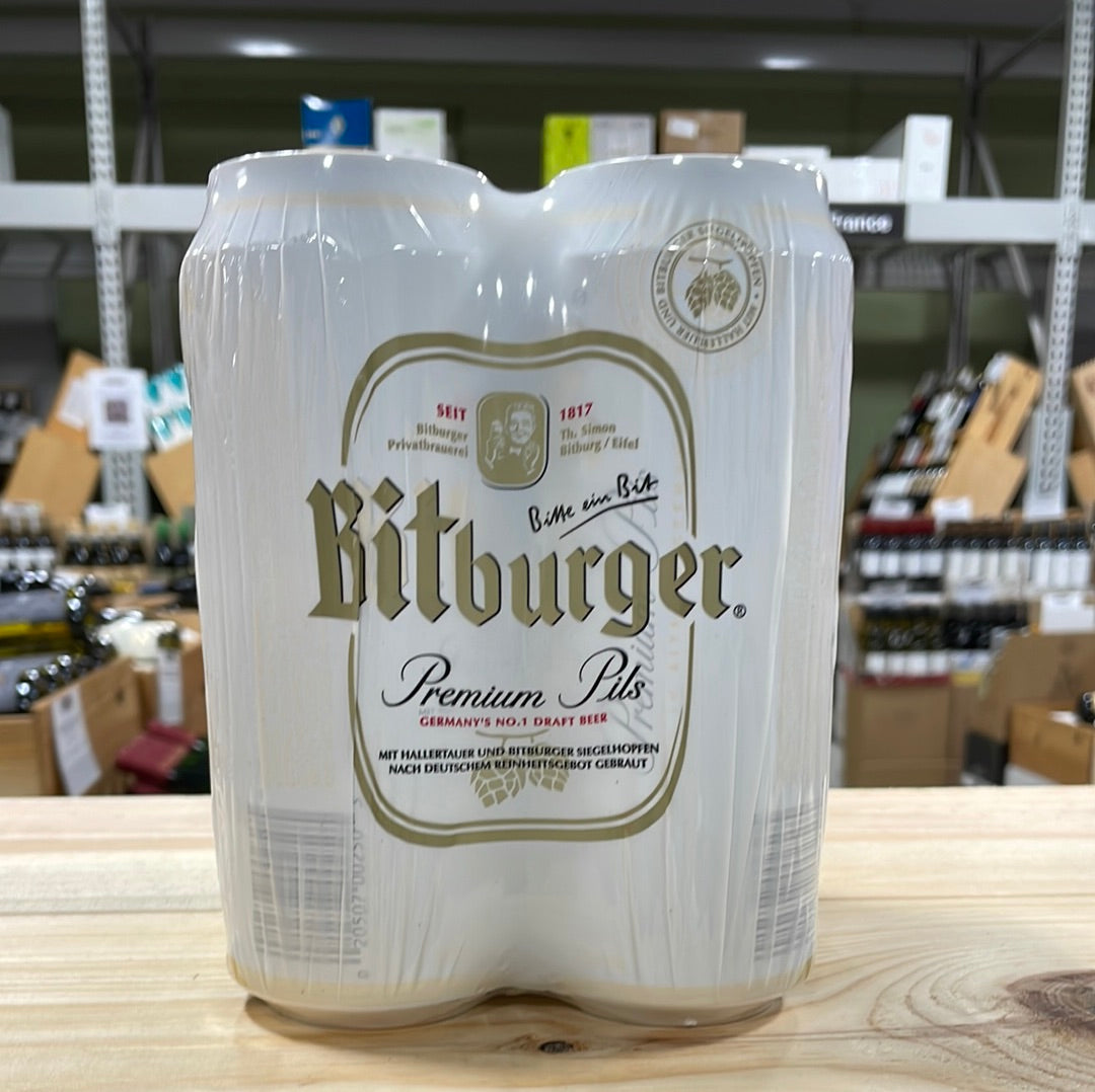 Bitburger Premium Pils 4 Pk Cans