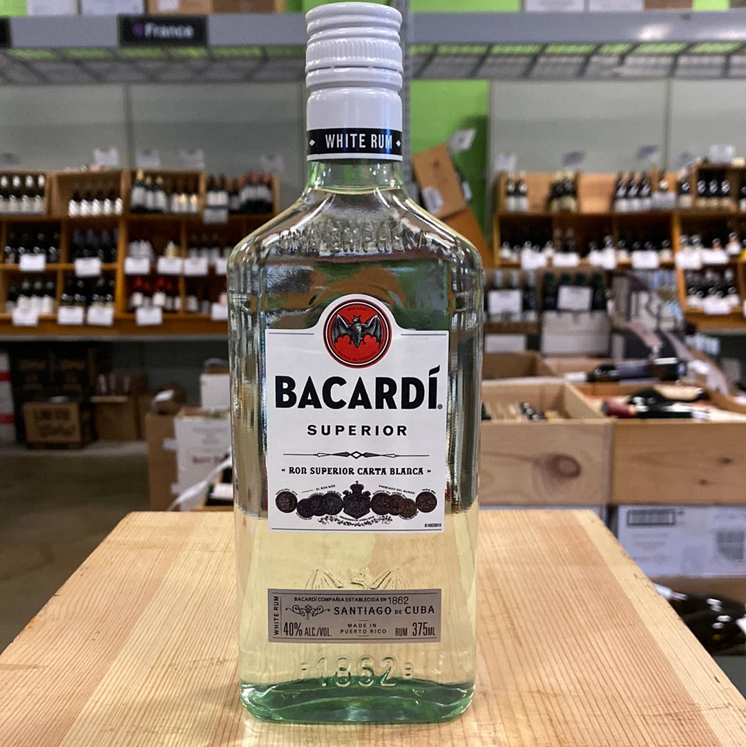Bacardi Superior Light Rum- Puerto Rico (375ml)