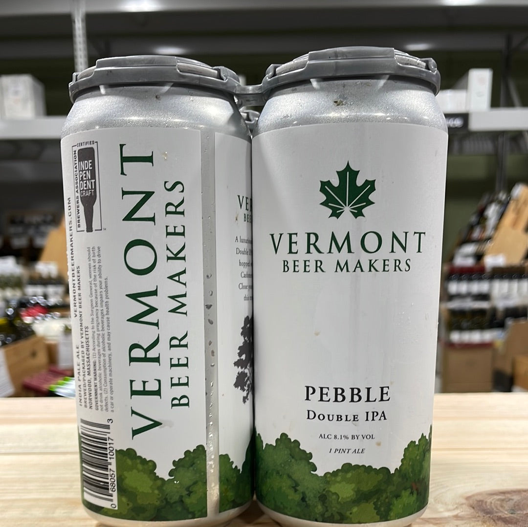 Vermont Beer Makers Pebble DIPA 4pk Cans