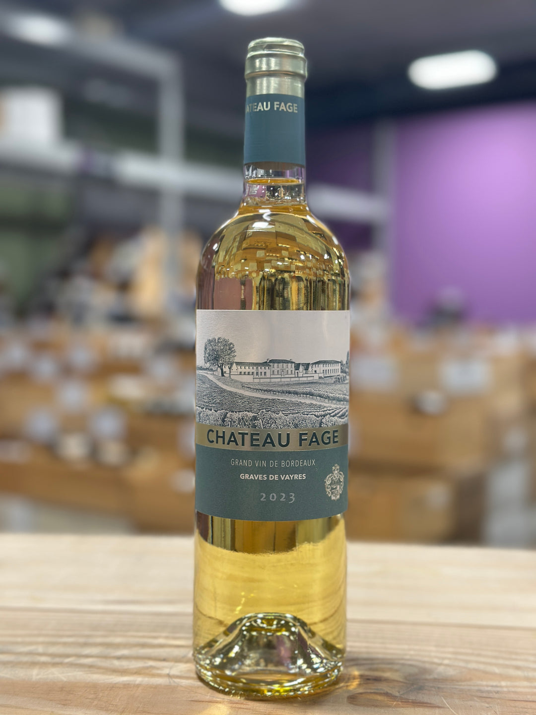Chateau Fage Graves De Vayre Blanc Bordeaux France