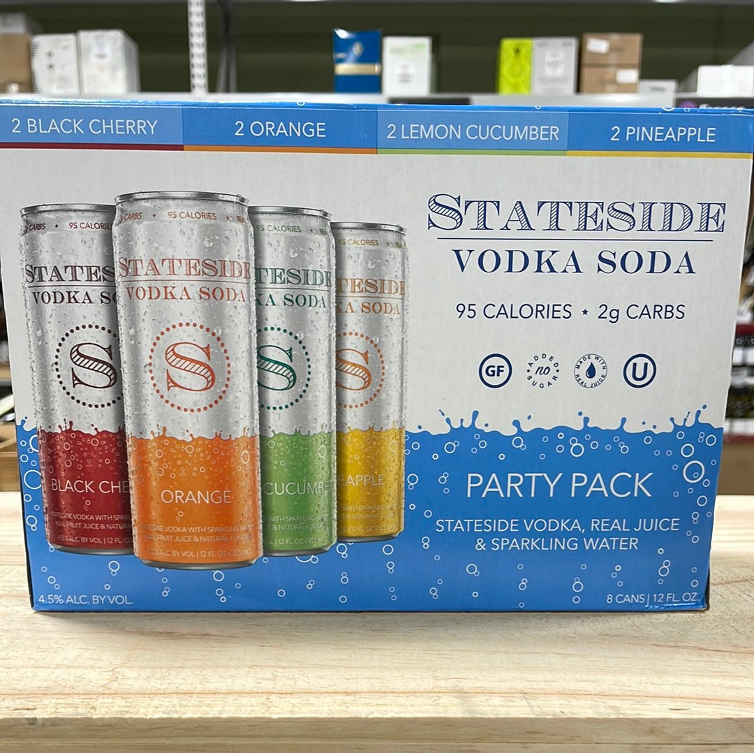 Stateside Urbancraft, Vodka Soda Assorted 8-Pack