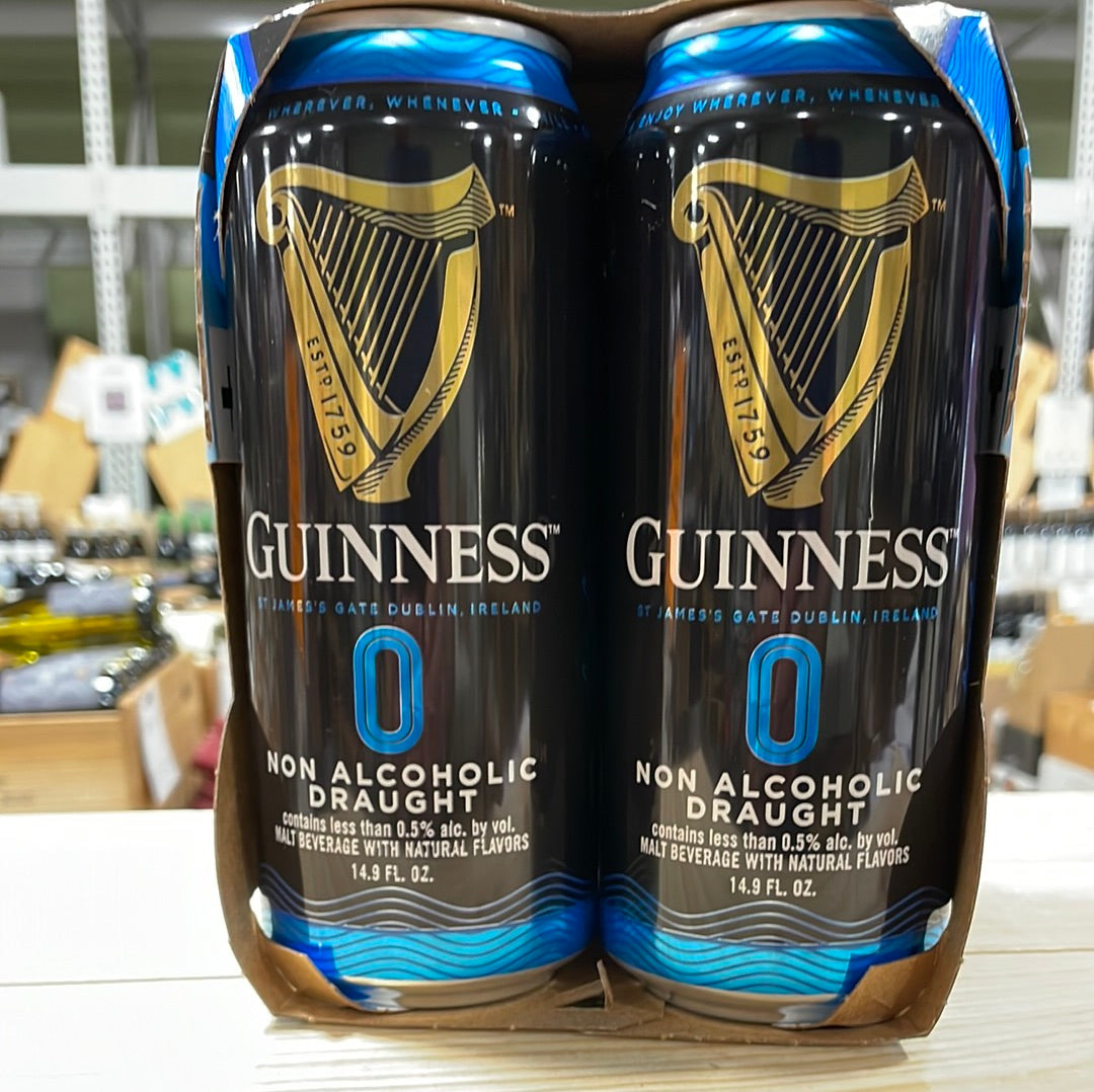 Guinness Non Alcohol Draught 4 Pk Cans