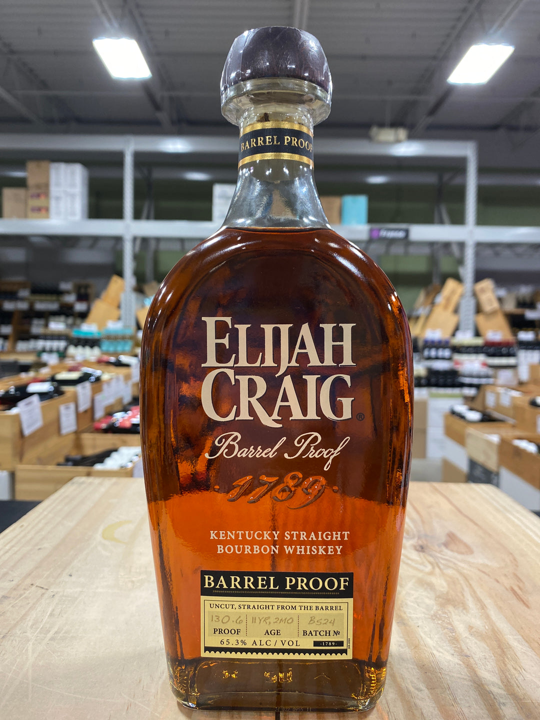 Elijah Craig Batch # 524 Barrel Proof Bourbon Whiskey