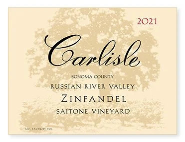 Carlisle Saitone Ranch Zinfandel Russian River Valley, Sonoma, CA USA