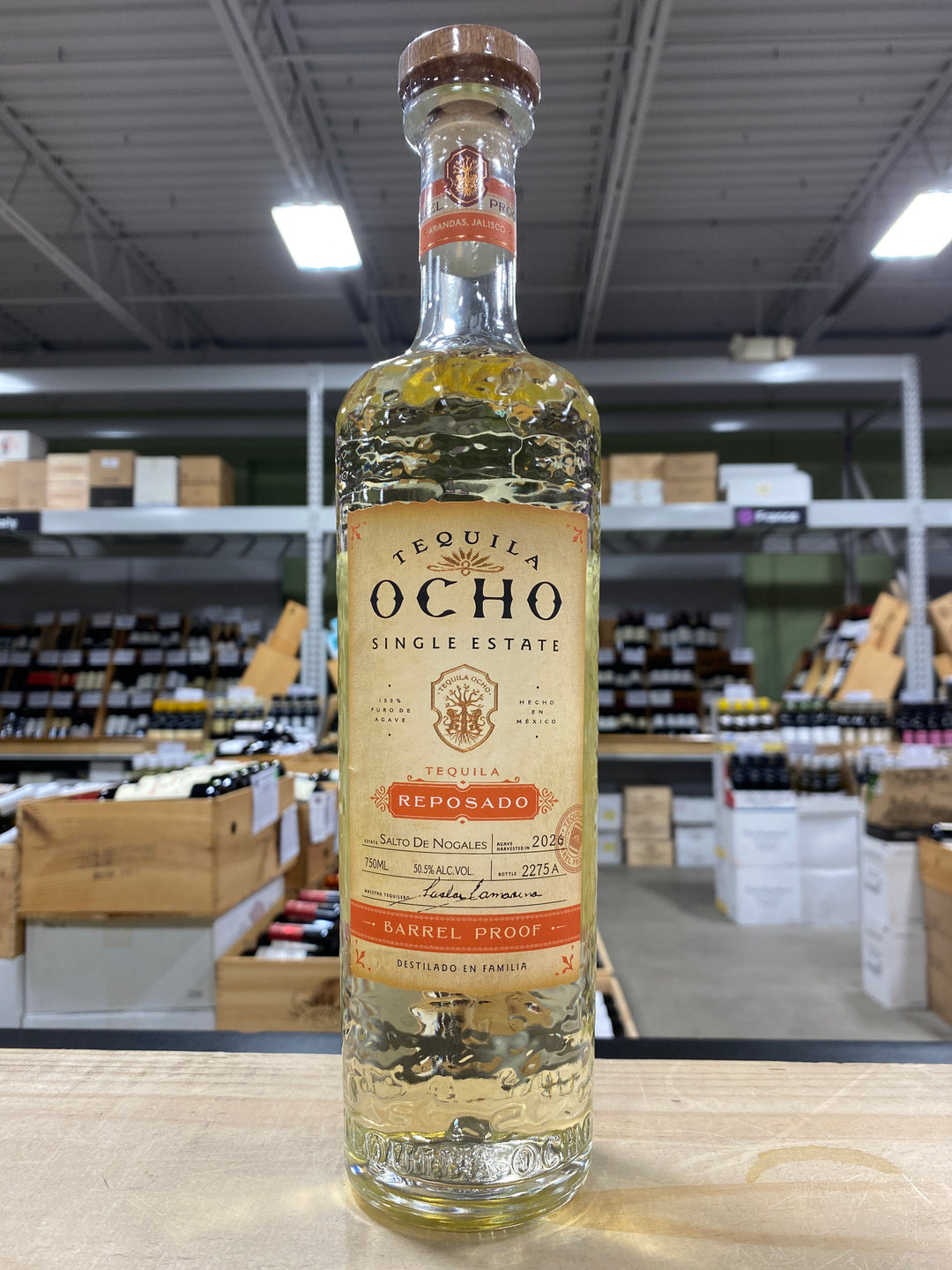 Tequila Ocho Barrel Proof Reposado