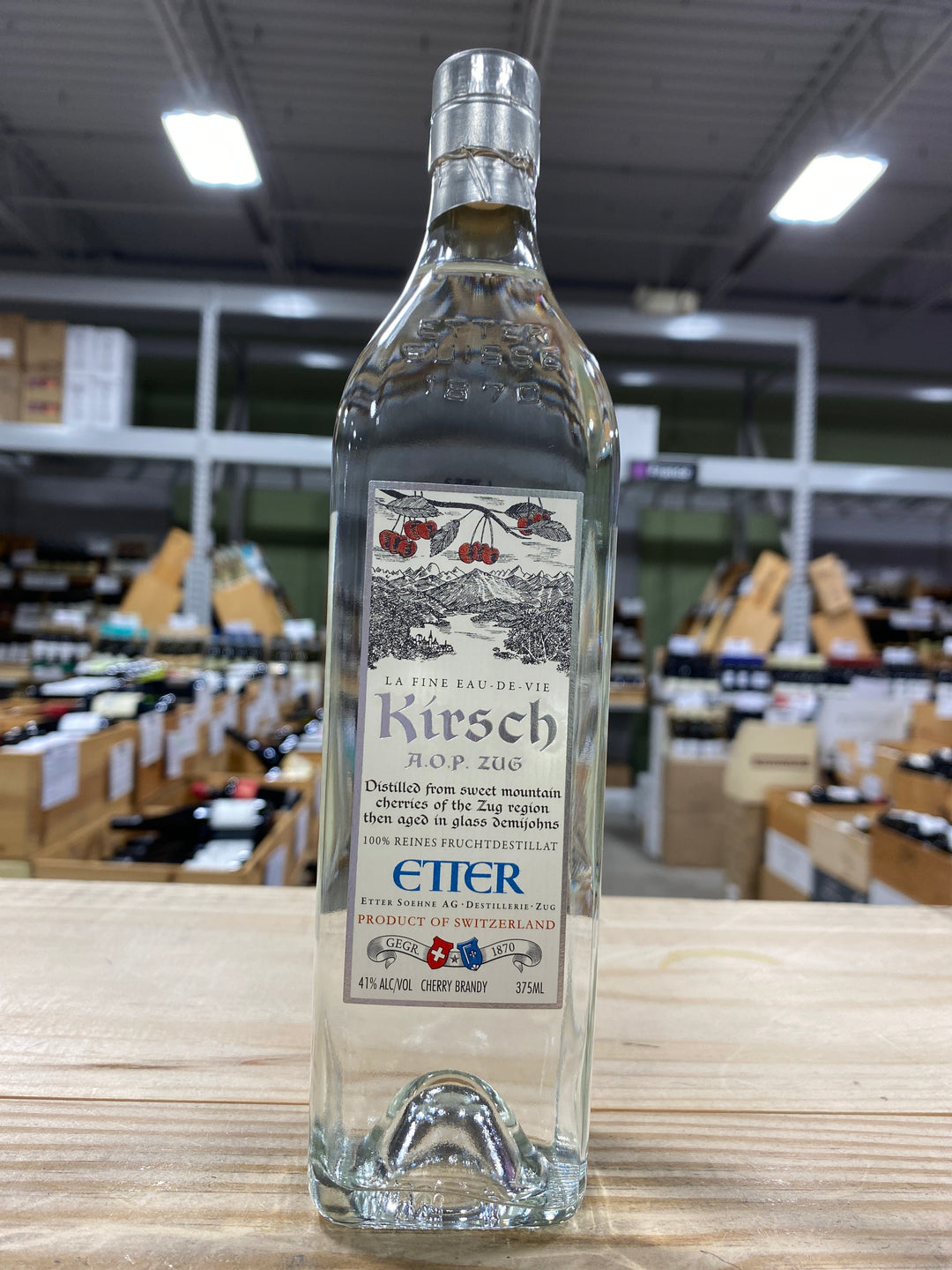 Distillerie Etter Kirsch Eau-de-Vie AOP Zug, Switzerland (375ml)