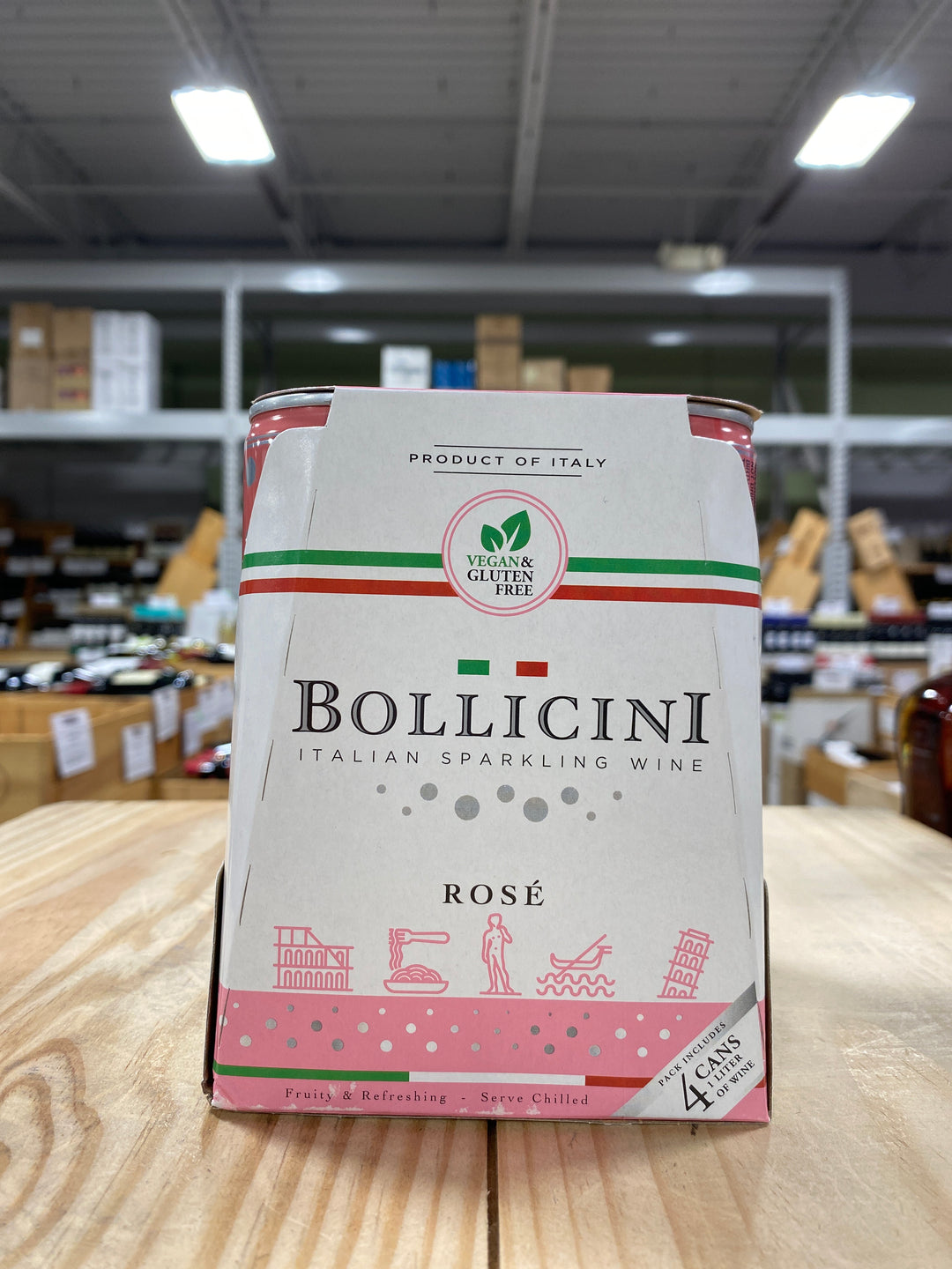 Bollicini Sparkling Rose 4pk Cans