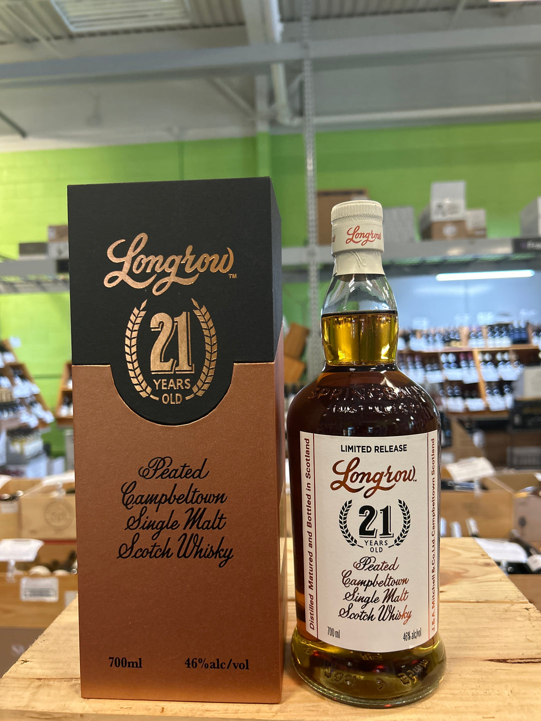 Longrow 21yr Single Malt Scotch Whiskey