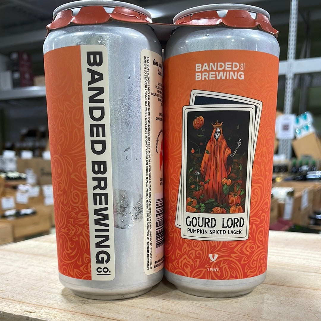 Banded Gourd Lord Pumpkin Spiced Lager 16oz 4 Pk Cans