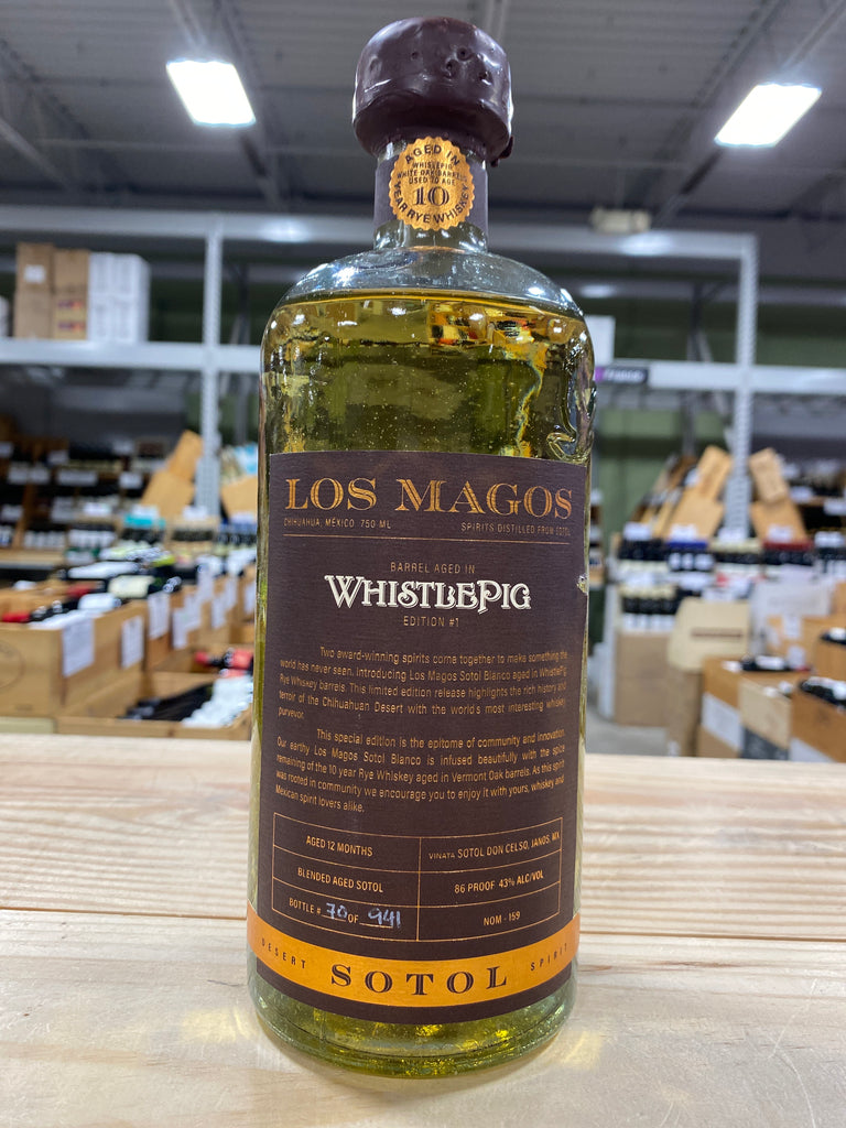 Los Magos Sotol Whistle Pig Barrel Aged Chihuahua, Mexico – Bin