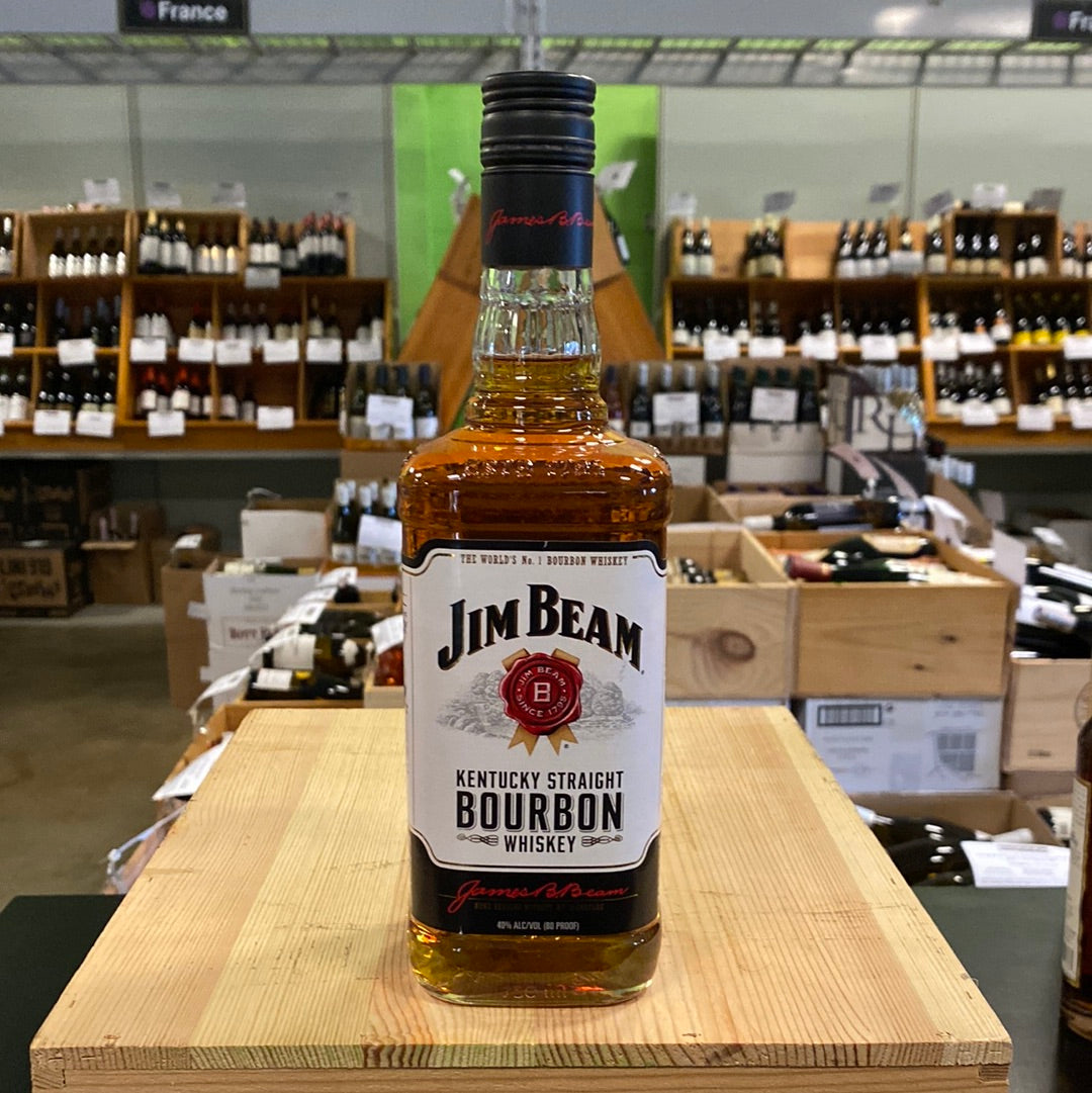 Jim Beam Kentucky Straight Bourbon Whiskey (White Label) 750ml