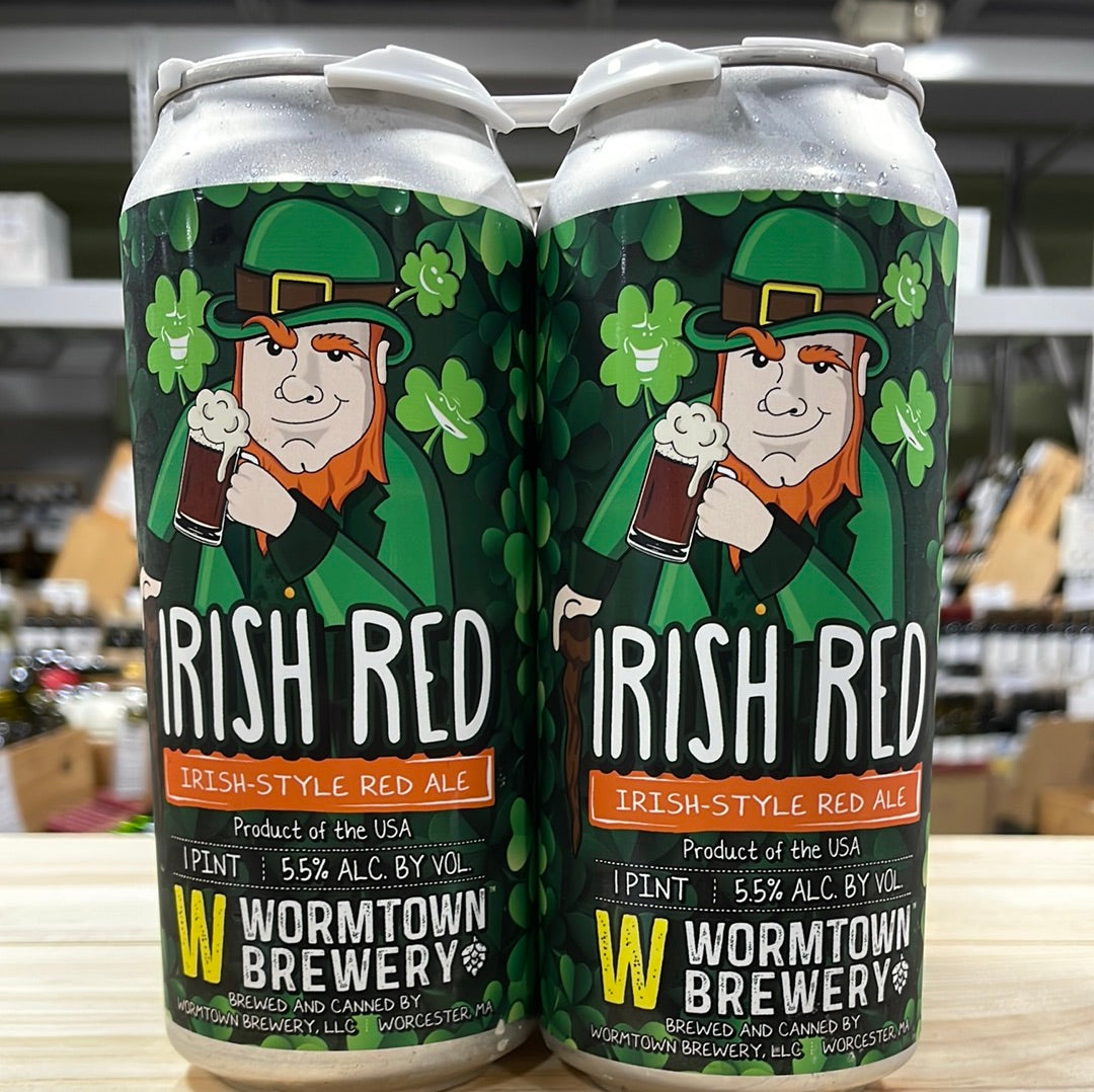 Wormtown Irish Red Ale 4pk Cans