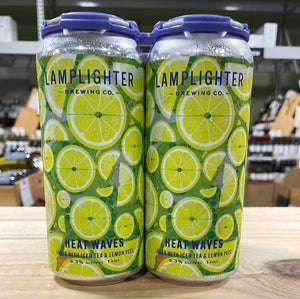 Lamplighter Heat Waves Lager with Iced Tea and Lemon Peel 16oz 4pk Cans
