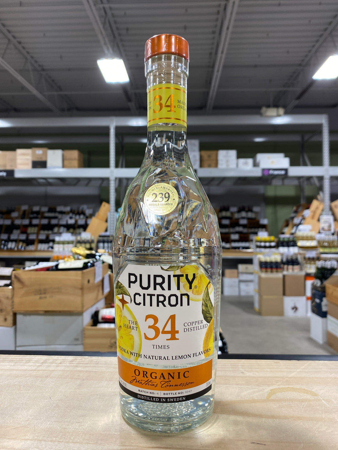 Purity Citron Organic Vodka