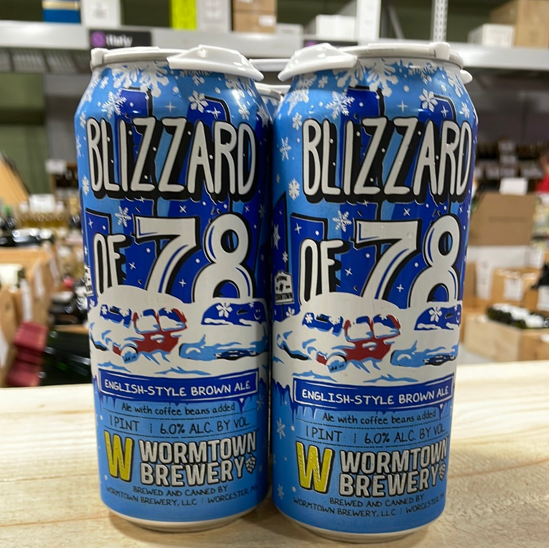 Wormtown Blizzard of '78 Brown Ale 4pk Cans