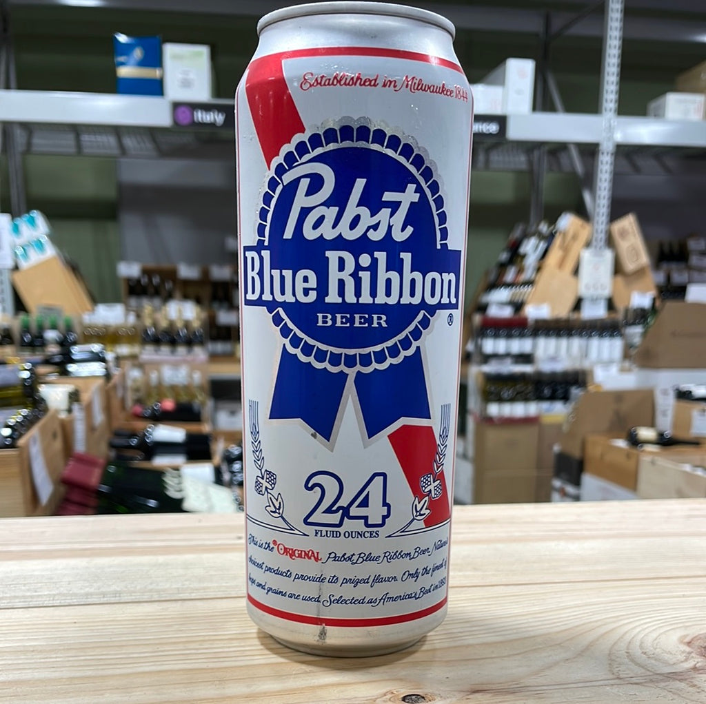Pabst Blue Ribbon 24oz Can – Bin Ends... Great Wine~Serious Savings