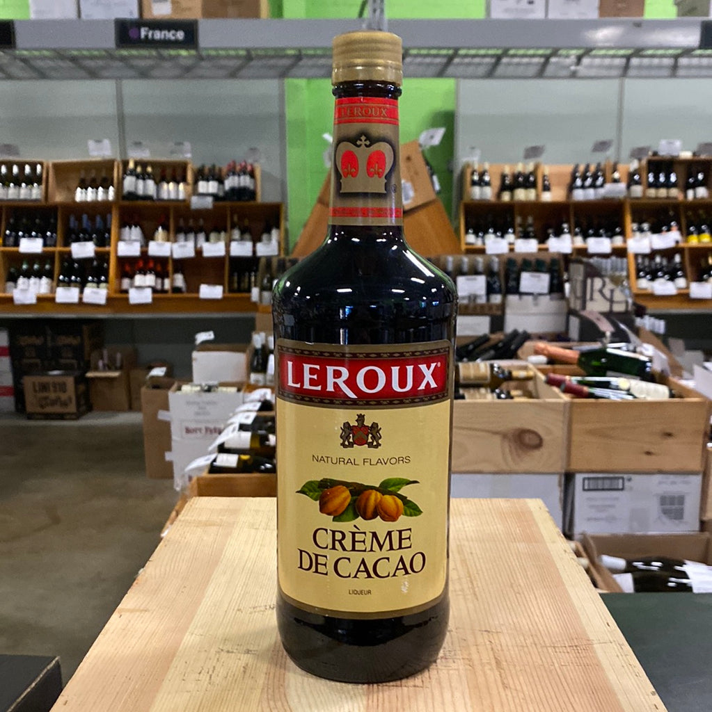 Leroux Creme de Cacao Brown- 1.0L – Bin Ends Great Wine~Serious