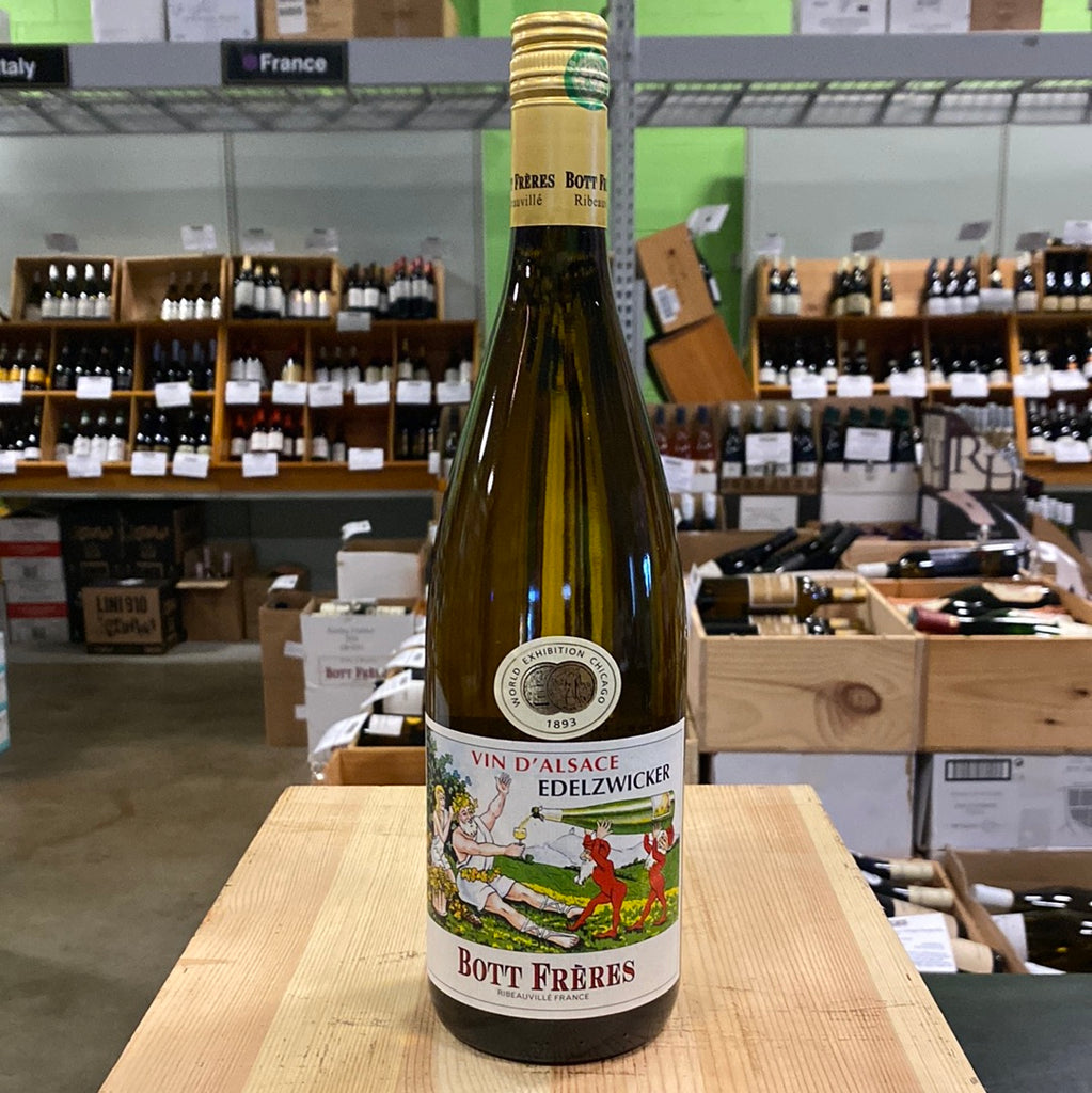 Edelweis / ALBERICH-vin87 (U87クローン) Domaine Bott Freres Edelzwicker 1.0 Liter Alsace, France NV – Bin