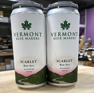 Vermont Beer Makers Scarlet Red Ale 4pk Cans