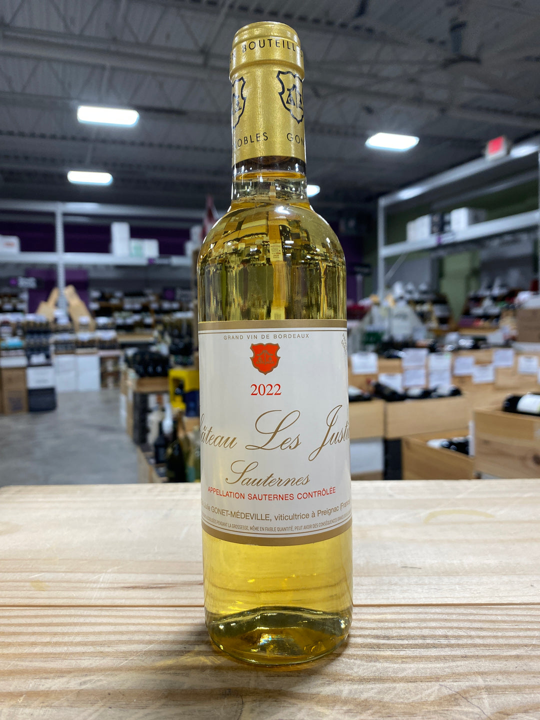 Chateau Les Justices Sauternes, Bordeaux France (375ml)