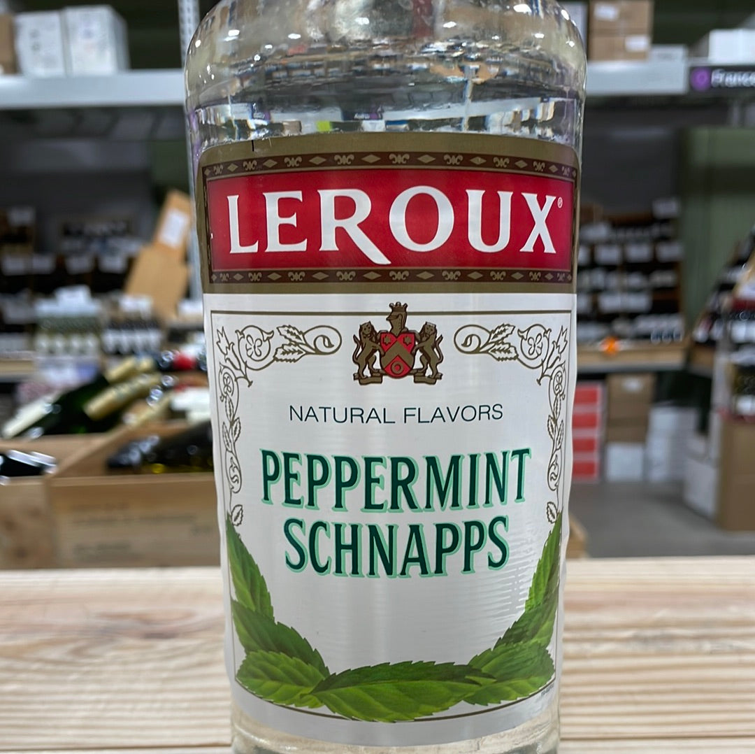Leroux Peppermint Schnapps- 1.0L – Bin Ends Great Wine~Serious
