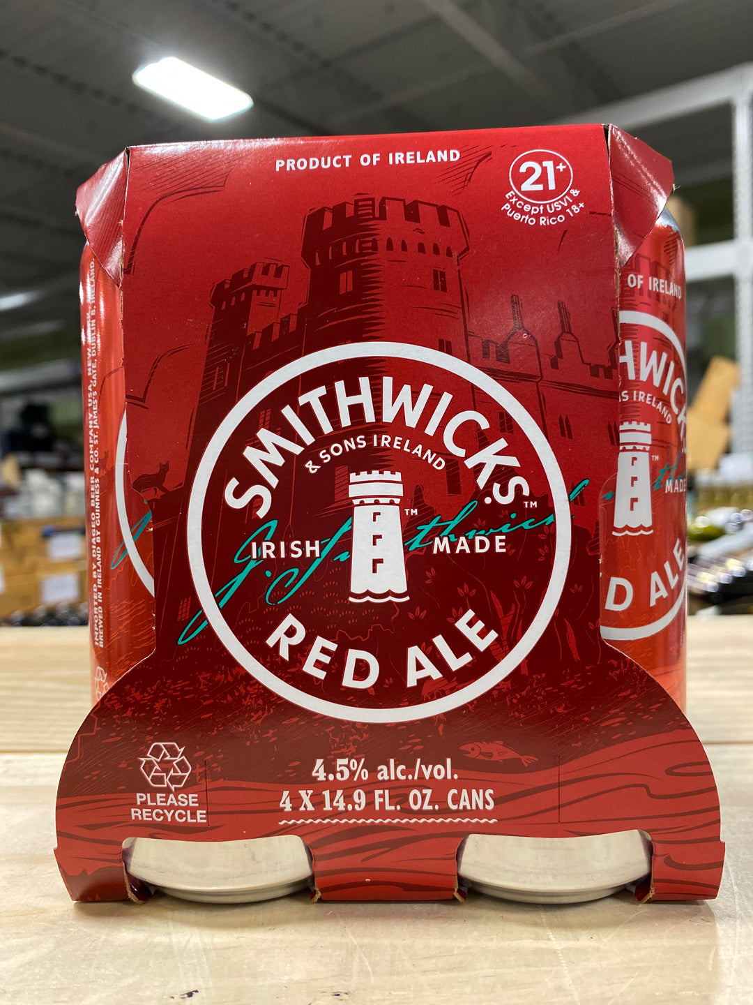 Smithwicks Irish Red Ale 6/4pk Cans