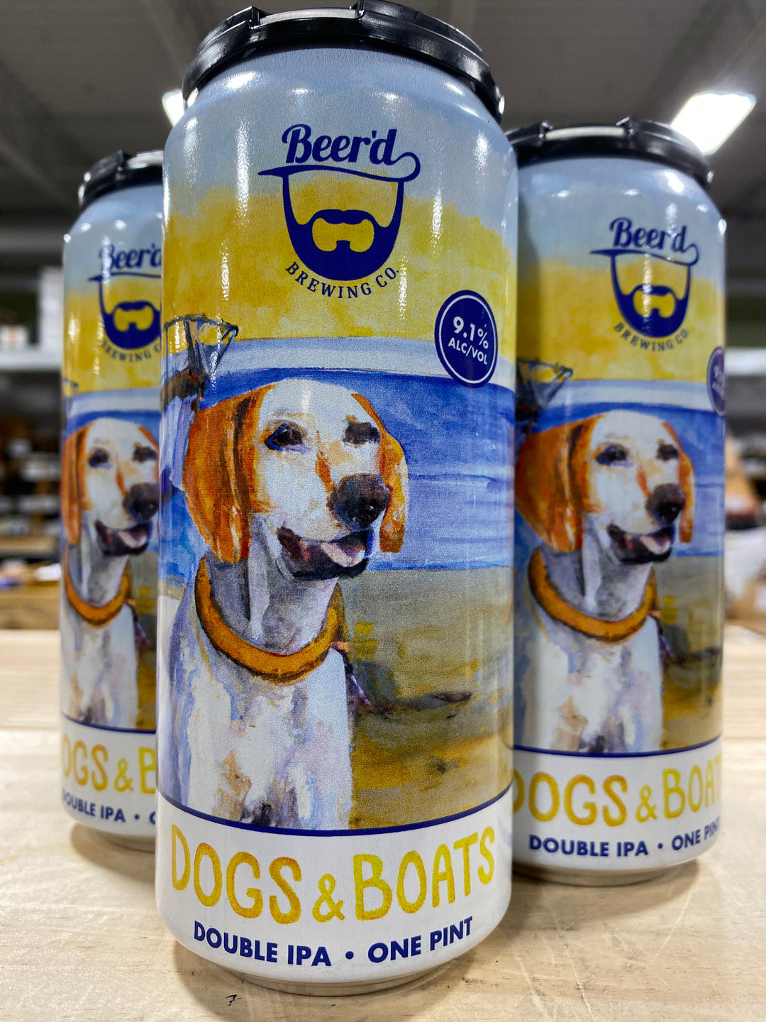 Beer'd Dogs & Boats DIPA  4 Pk Cans