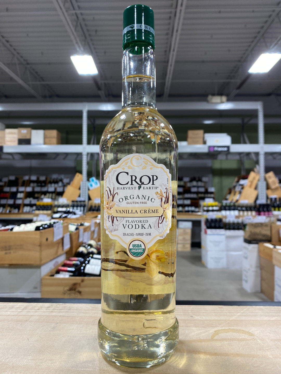 Crop Vanilla Creme Organic Vodka