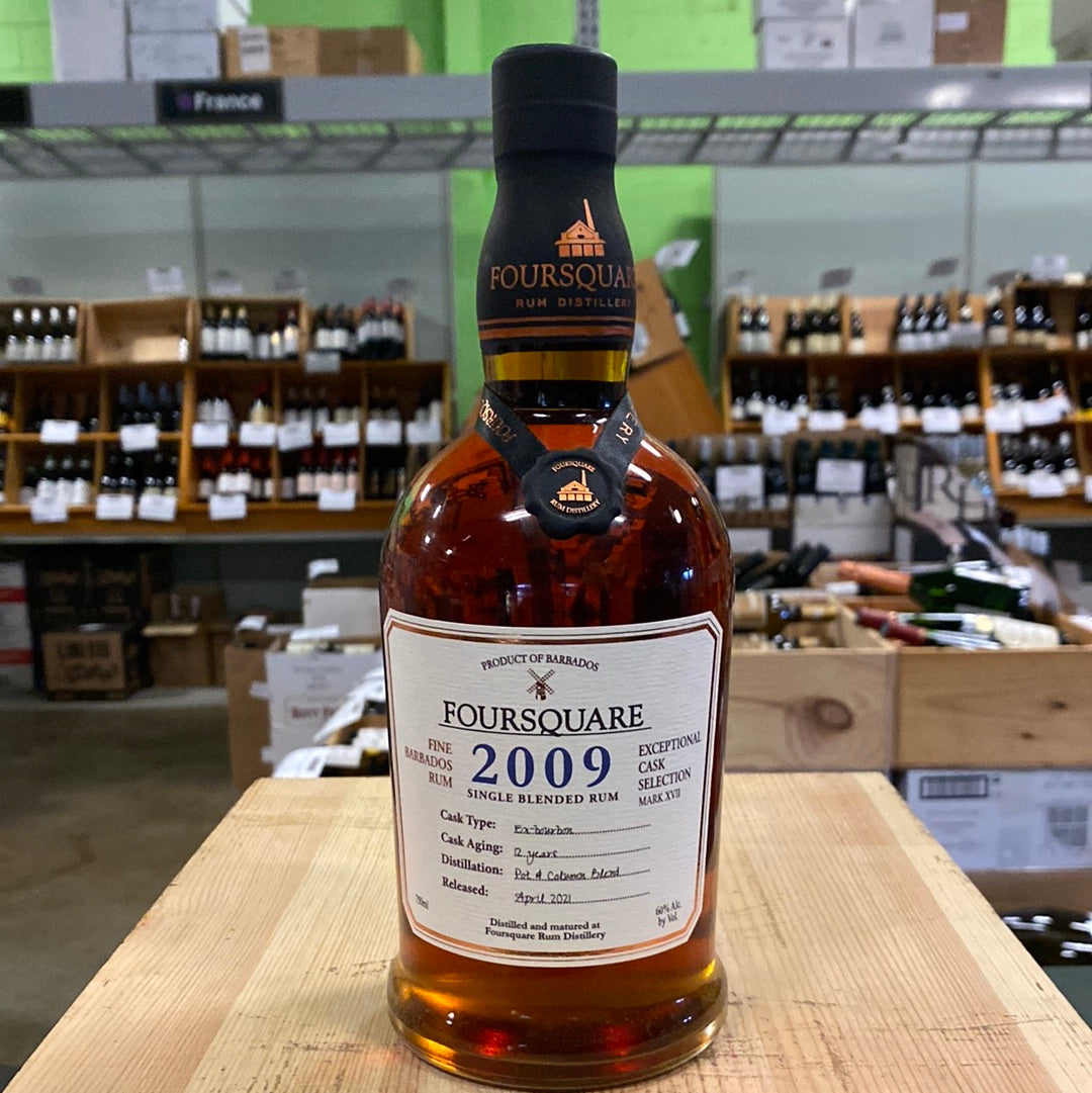 Foursquare 2009 12yr Rum Exceptional Cask Selection 120 Proof