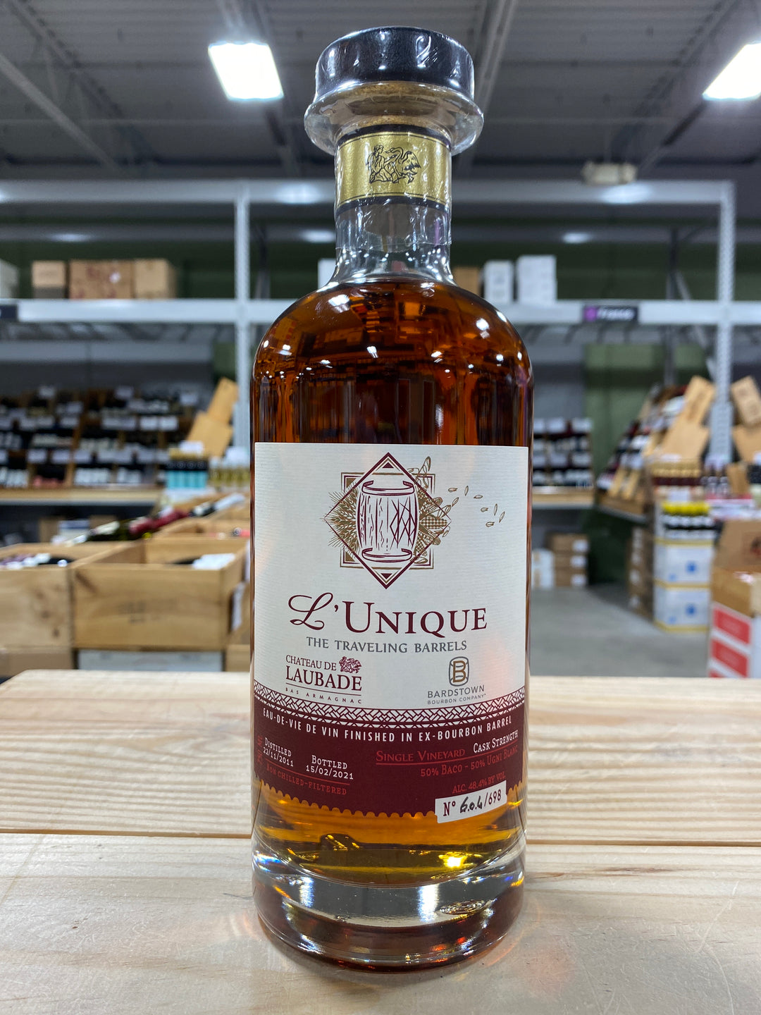 Chateau de Laubade Bas Armagnac L'Unique #2 (9yr Bourbon Barrel)  Gascony, France