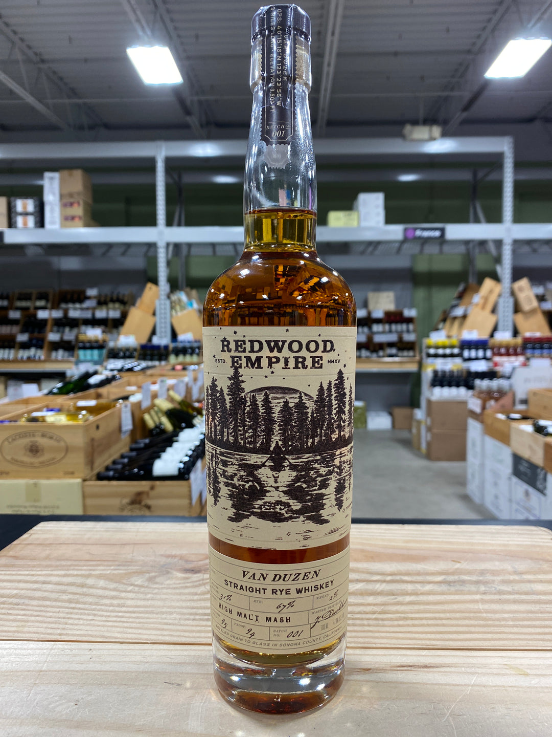 Redwood Empire Van Duzen Straight Rye