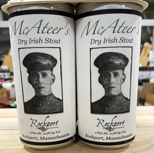 Rockport Brewing McAteer’s Dry Irish Stout 4pk Cans