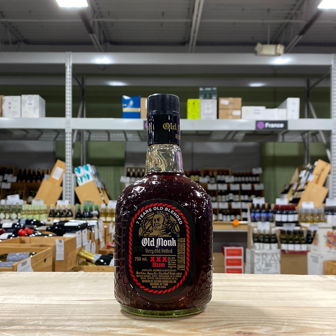 Old Monk 7 Year Old Blended Dark Rum- India