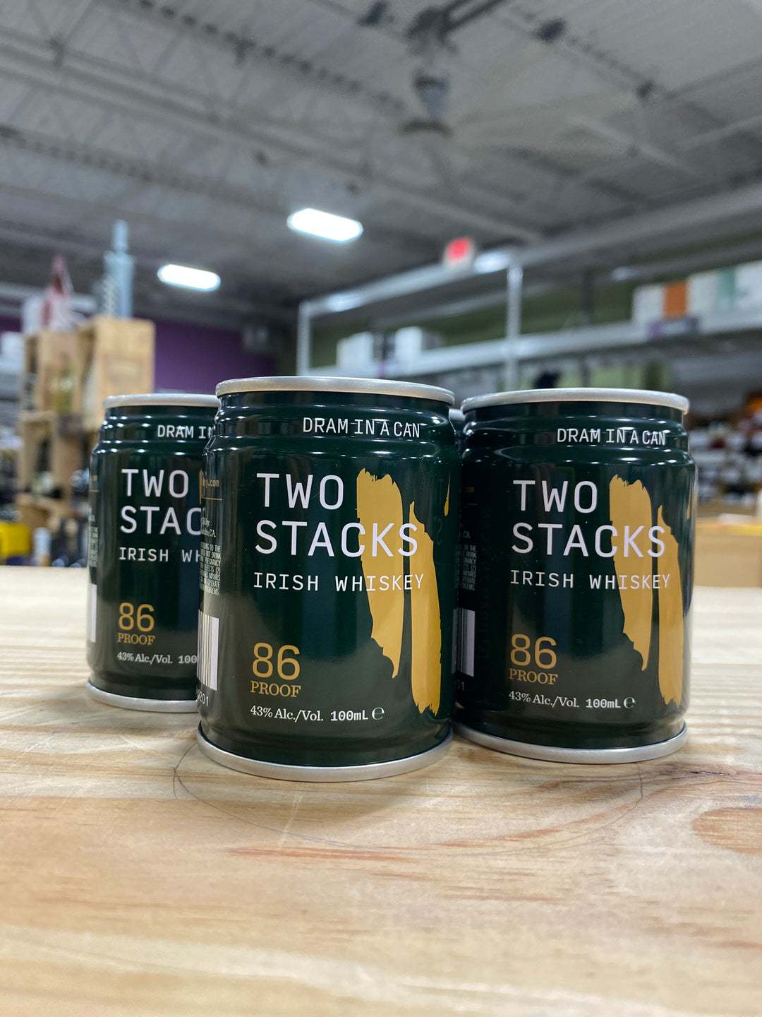 Two Stacks Dram in a Can Irish Whiskey