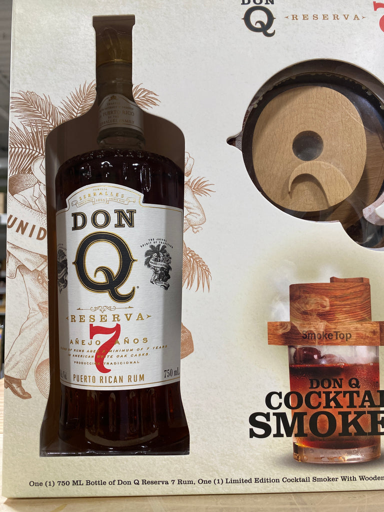Don Q 7yr Reserve Rum Cocktail Smoker Gift Collection โ Bin Ends... Great Wine~Serious Savings
