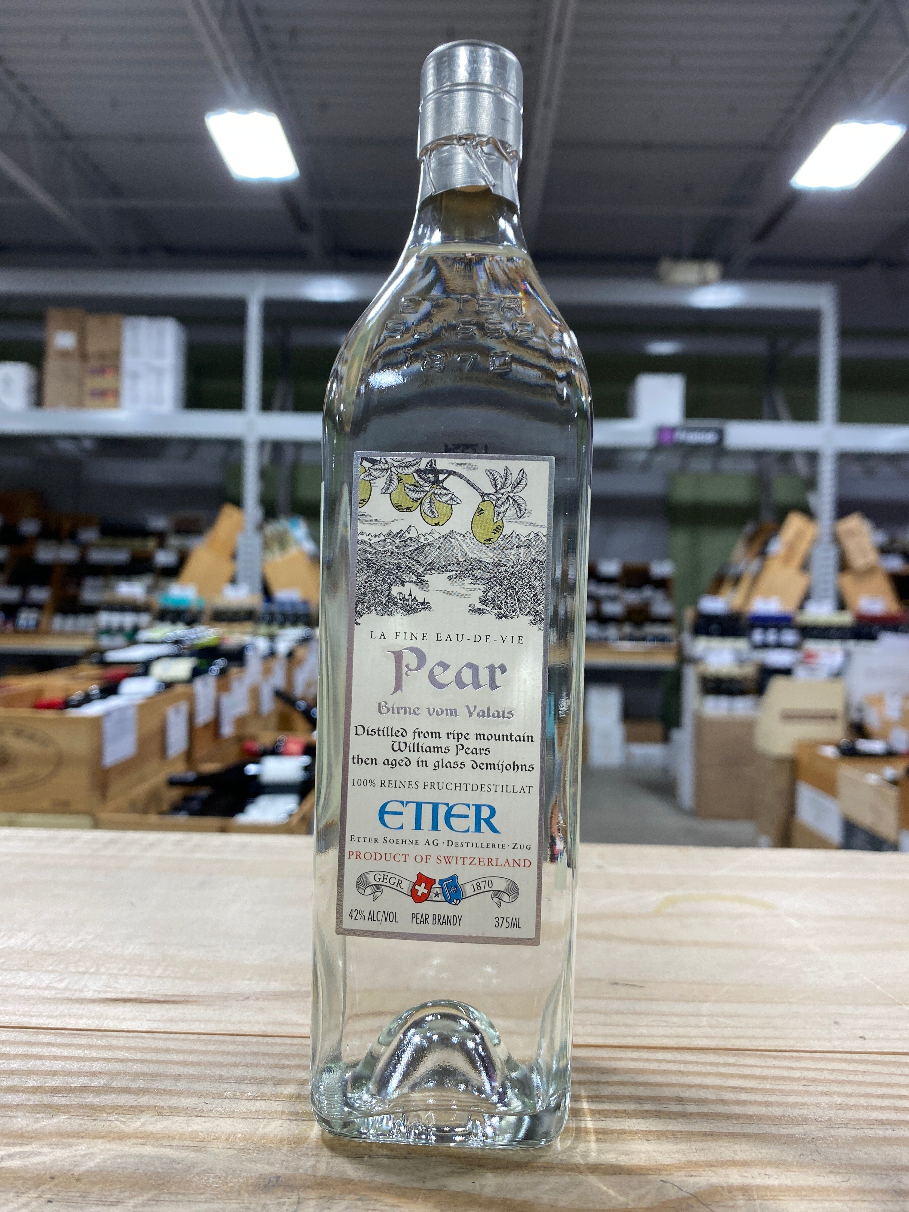 Distillerie Etter Pear Williams Eau-de-Vie, Switzerland (375ml