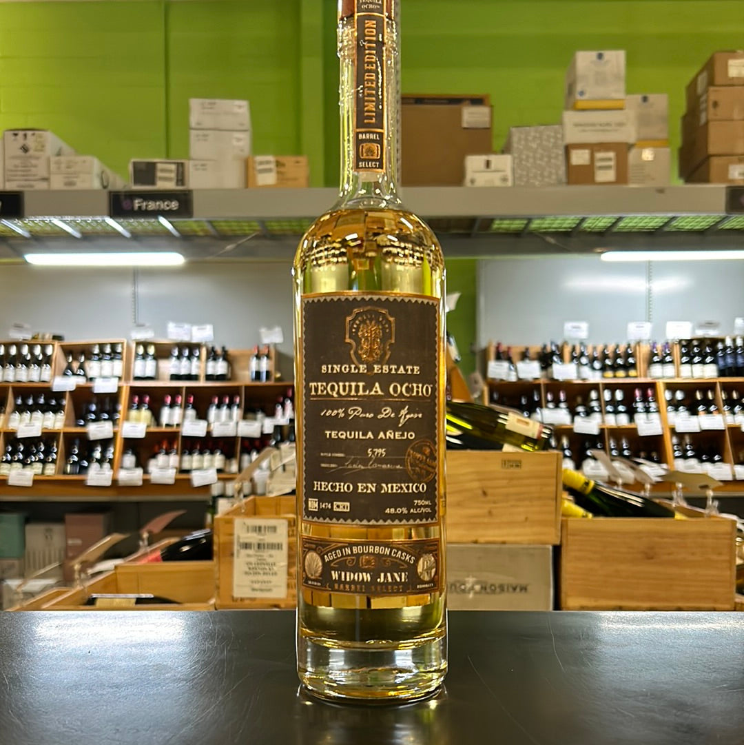 Tequila Ocho Widow Jane Barrel Select Anejo Bin Ends... Great Wine