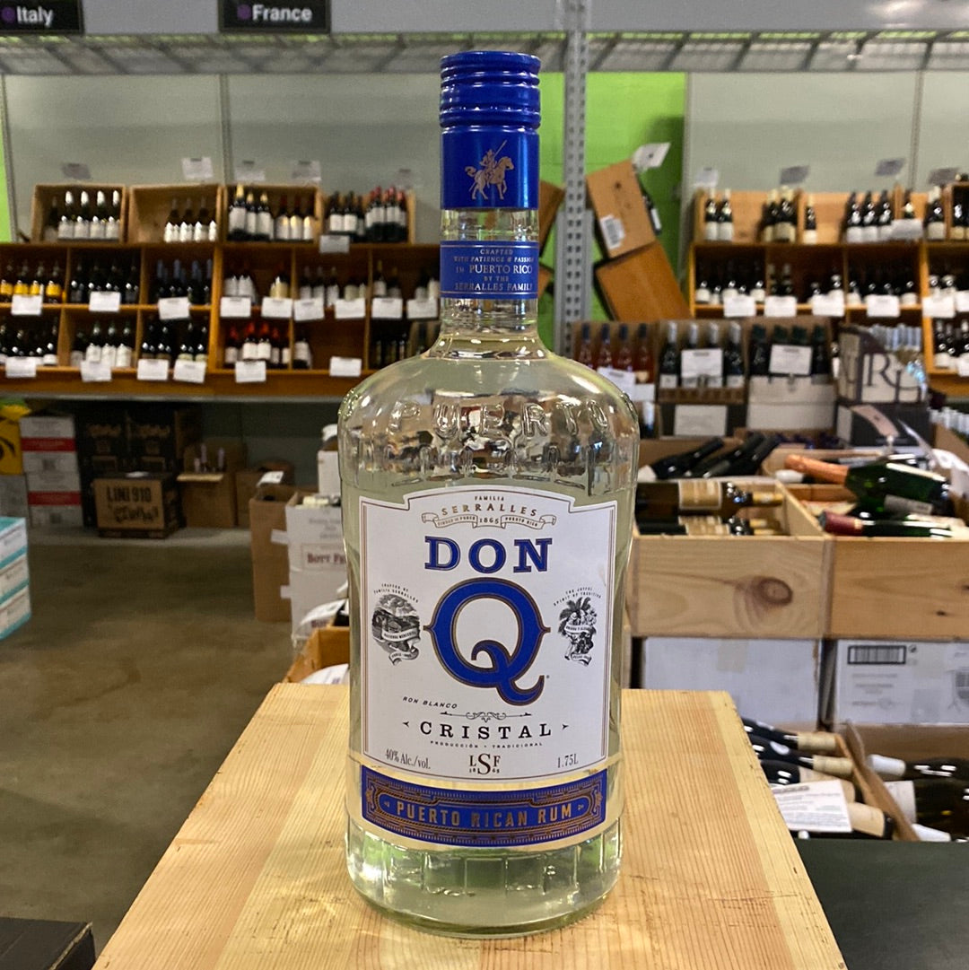 Don Q Cristal Puerto Rican Rum- Puerto Rico 1.75 L