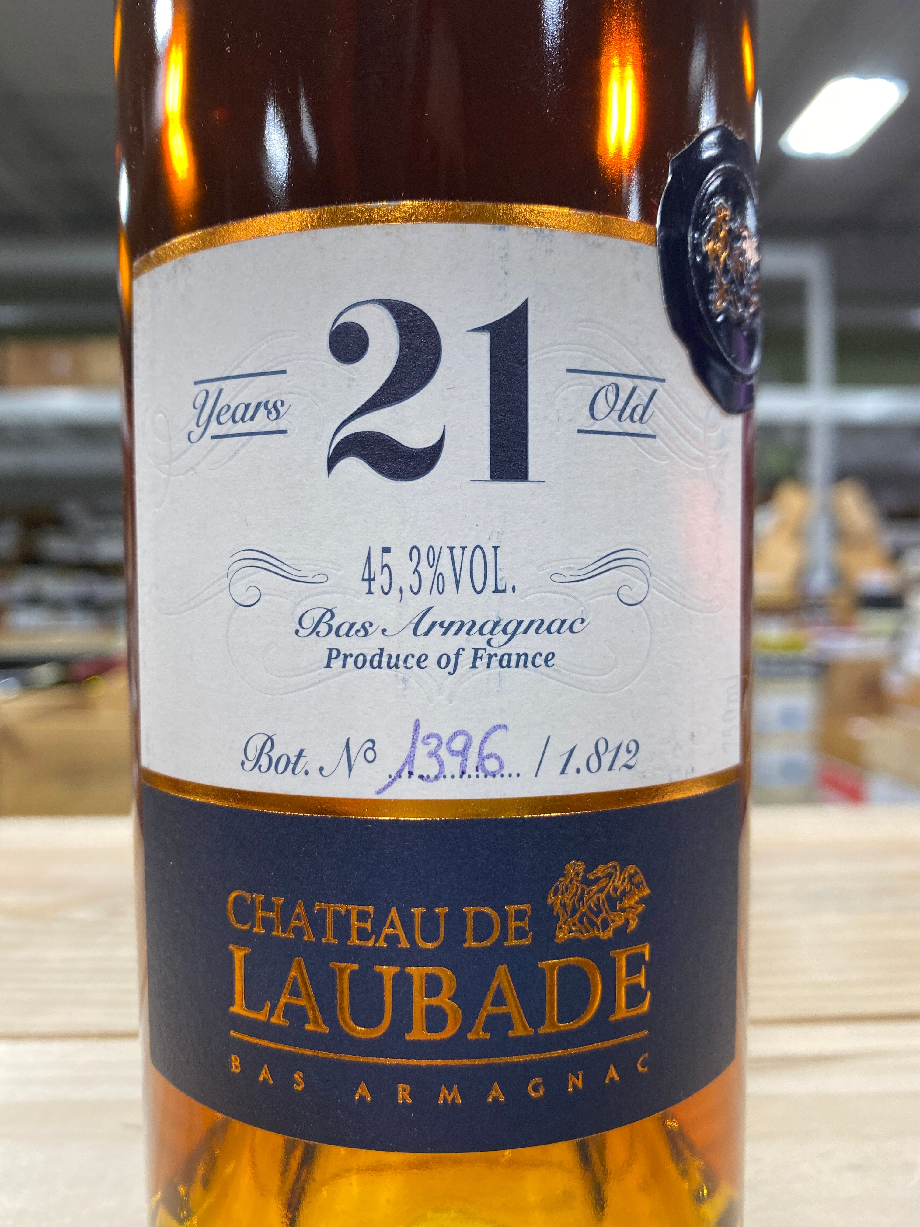 Chateau de Laubade Bas Armagnac 21 Year Gascony, France – Bin Ends