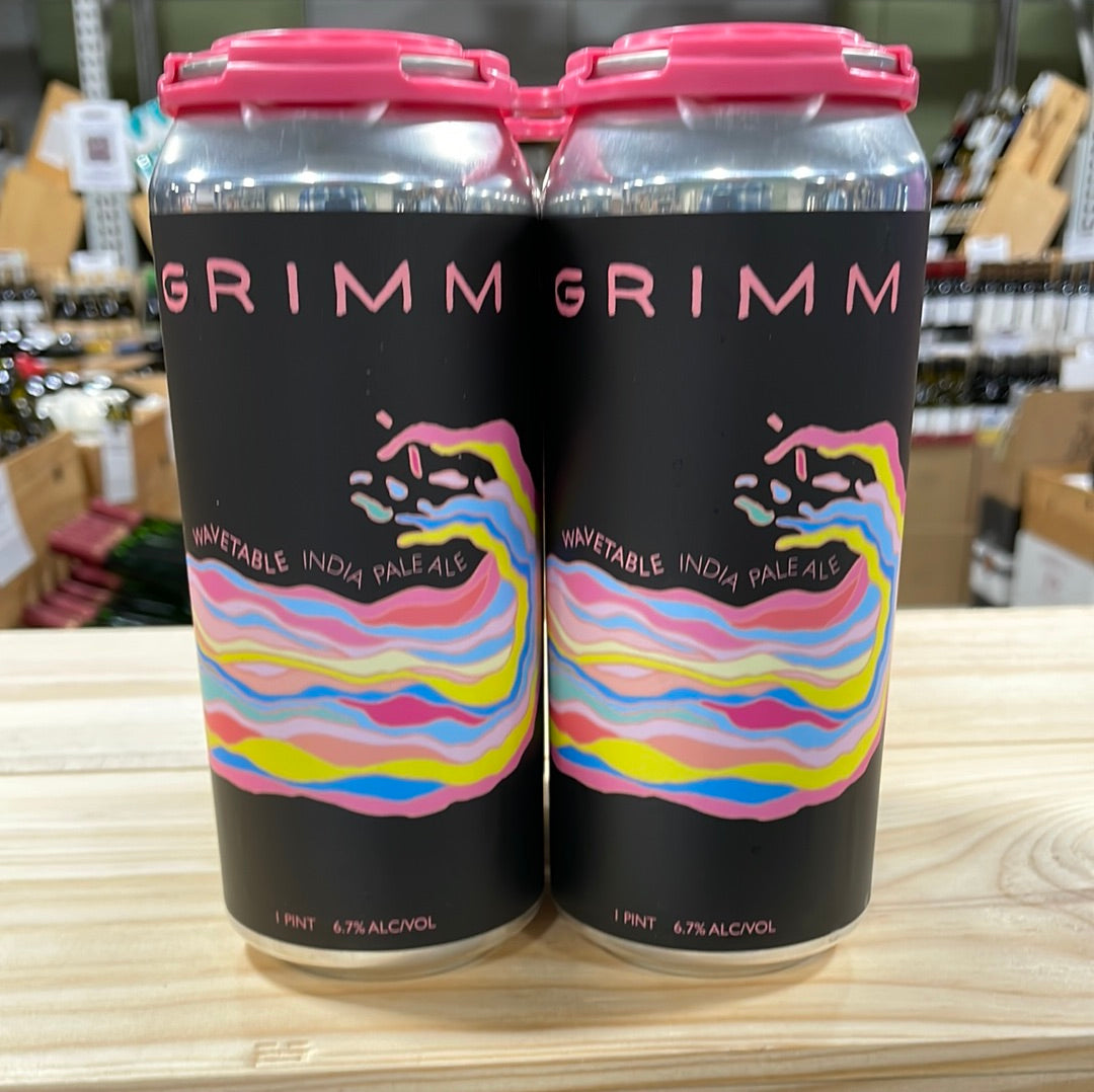 Grimm Wavetable IPA 16 oz/ 4 Pk – Bin Ends... Great Wine~Serious Savings