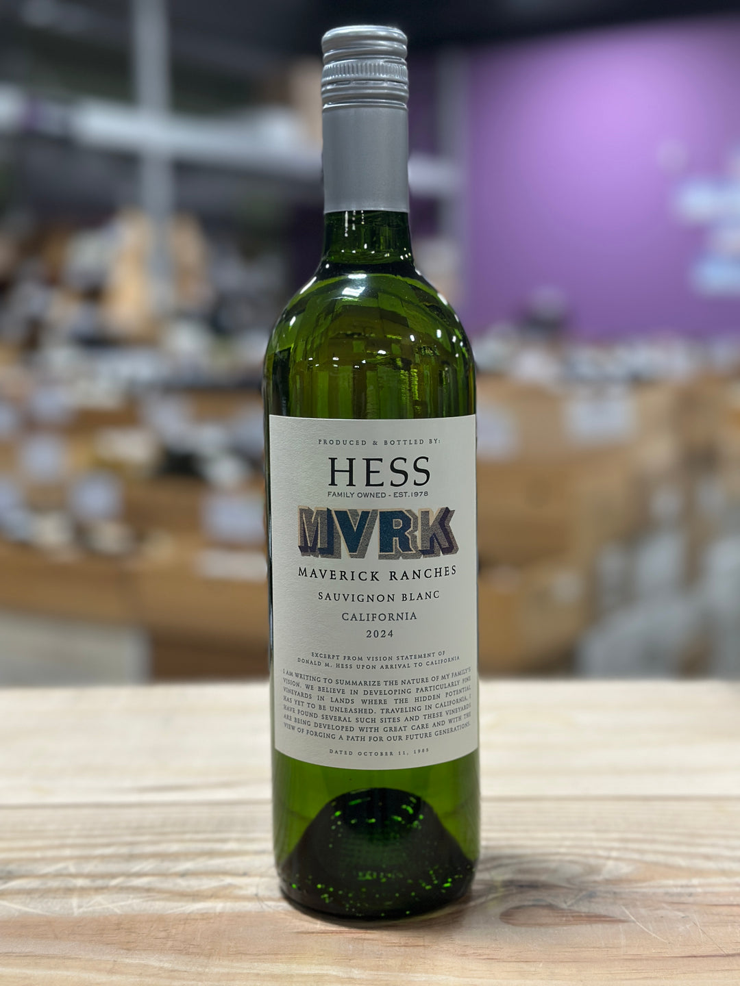 The Hess Collection Sauvignon Blanc - Maverick Ranches - CA