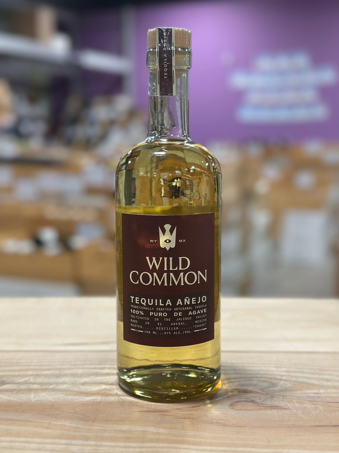 Wild Common Anejo Tequila El Arenal, Mexico
